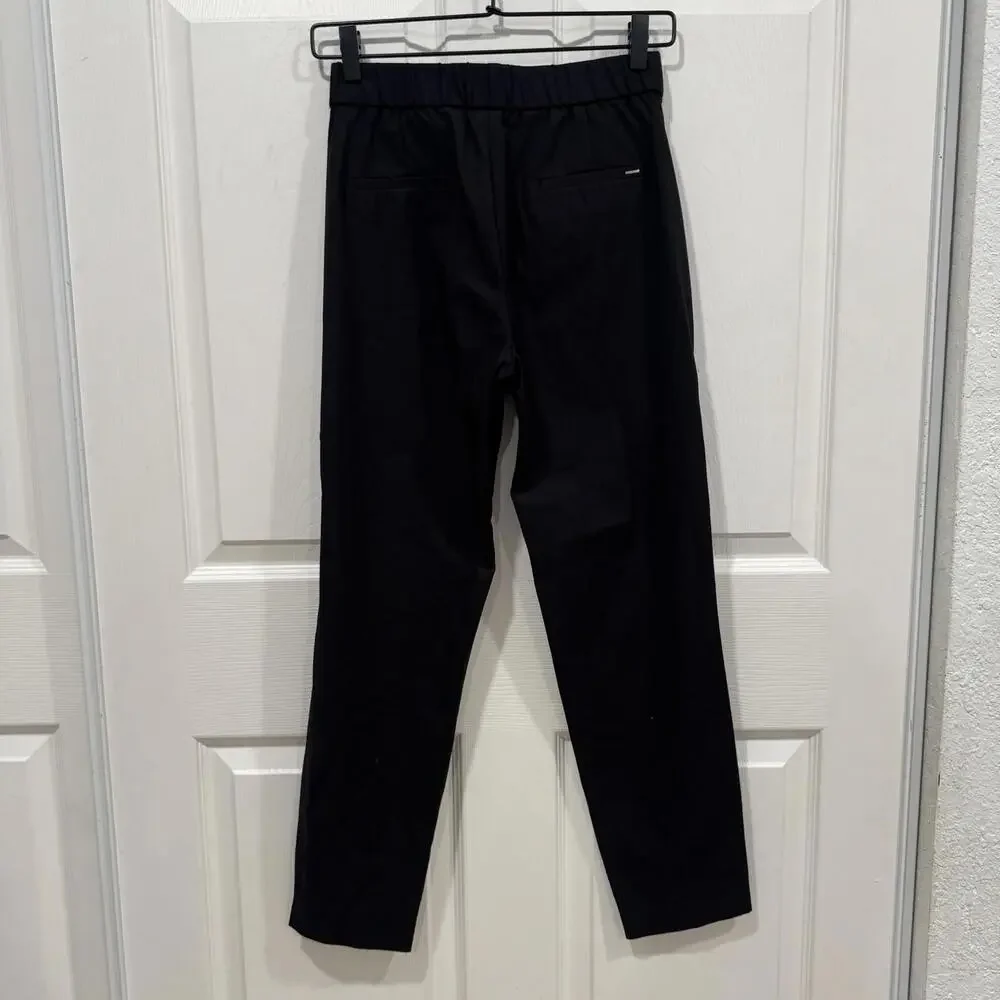 Women’s Massimo Dutti Size 4‎ Straight Trouser Pants Black Womens Formal Pro
